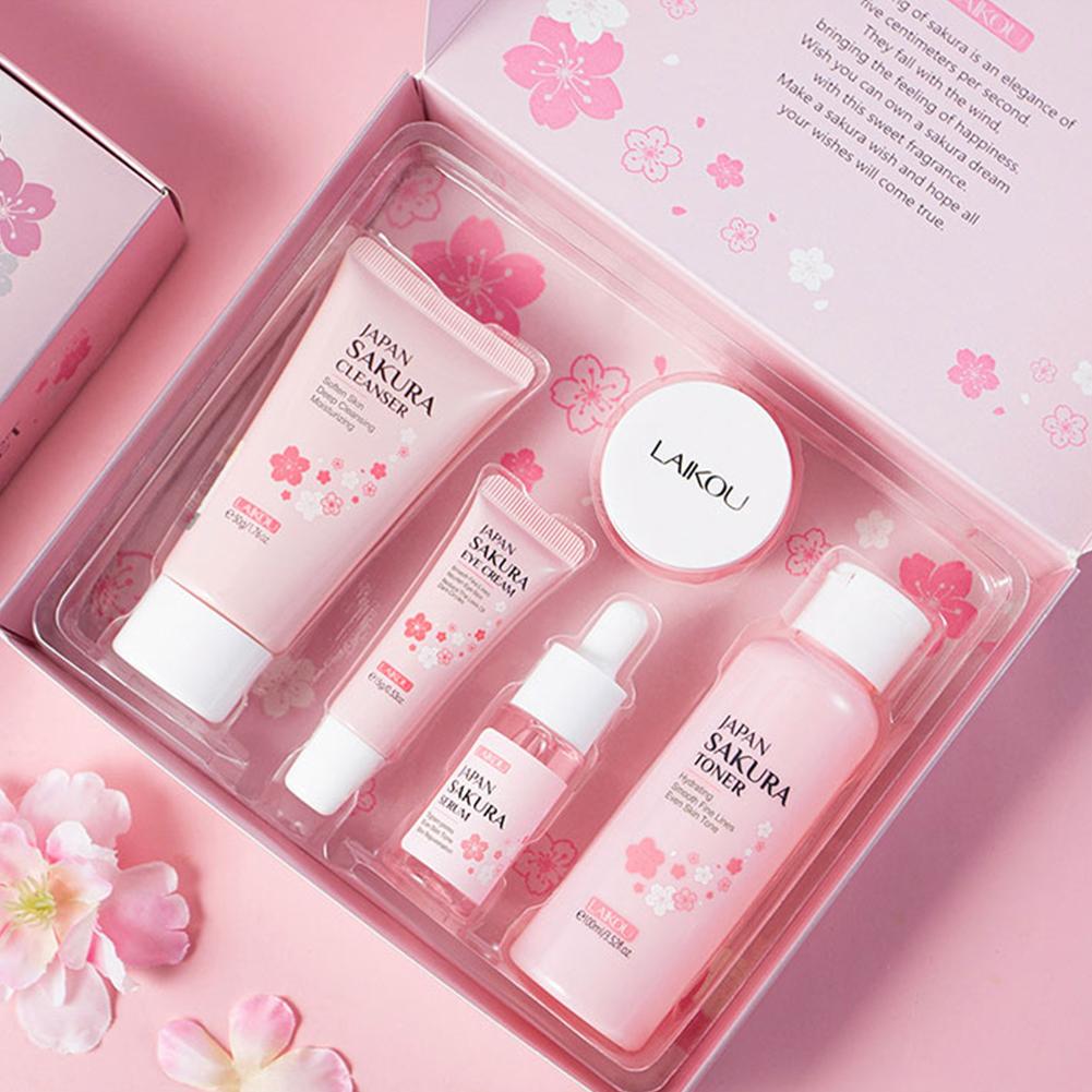 Skincare Glowing - LAIKOU اليابان ساكورا مجموعة العناية بالبشرة