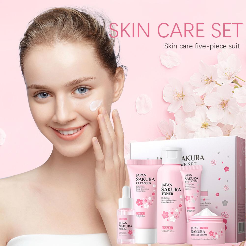 LAIKOU اليابان ساكورا مجموعة ا - مراجعة Skincare Glowing وسعره