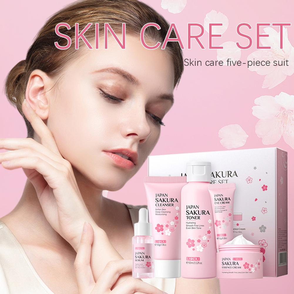 LAIKOU اليابان ساكورا مجموعة ا - مراجعة Skincare Glowing وسعره