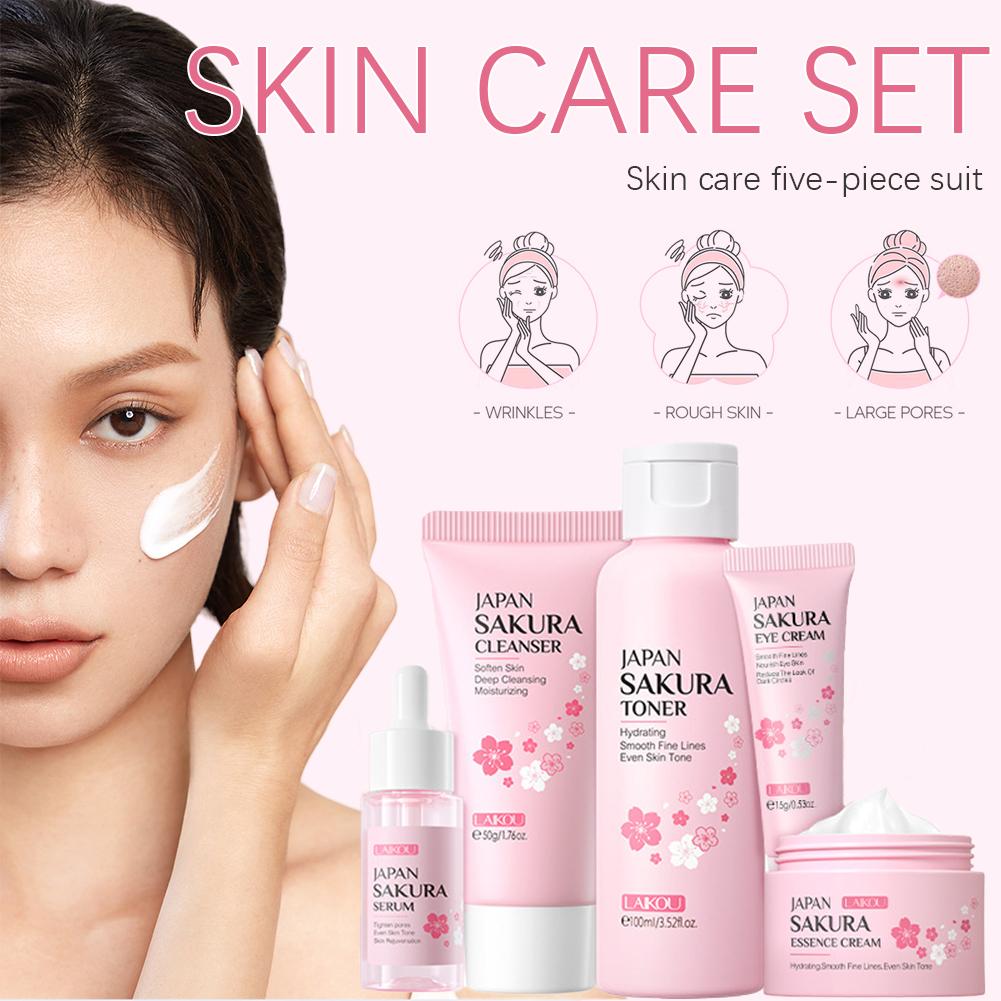 LAIKOU اليابان ساكورا مجموعة ا - مراجعة Skincare Glowing وسعره